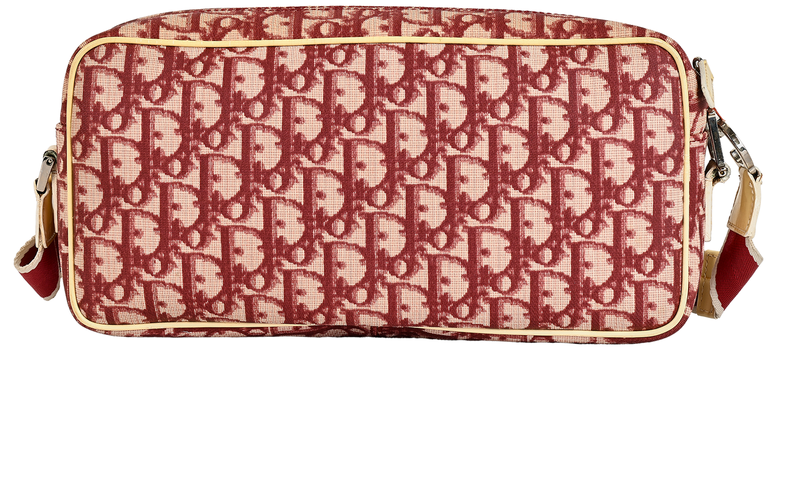 Oblique Trotter, &pound;495, Handbags, Red/White, Canvas, Back view